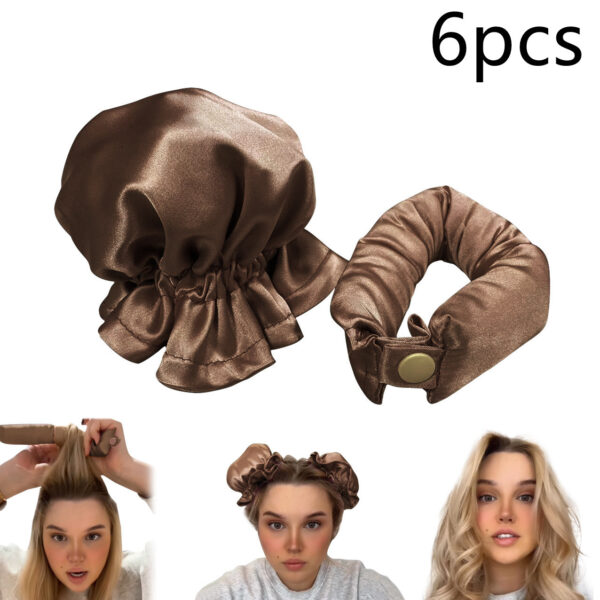 New Heatless Curl Stick With Cloth Cover Cute Ball Head Hair Curler Headband Hair Rollers Wave Form Curling Rod Hair Style Tools Gadgets - Image 10