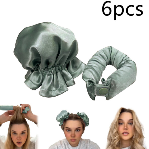 New Heatless Curl Stick With Cloth Cover Cute Ball Head Hair Curler Headband Hair Rollers Wave Form Curling Rod Hair Style Tools Gadgets - Image 8